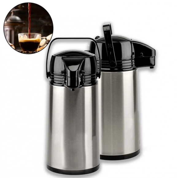 GARRAFA TÉRMICA INOX DE PRESSÃO 1,9L