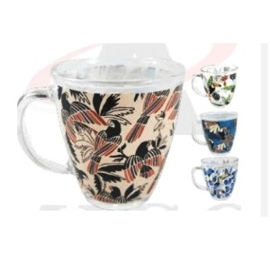 CANECA DE VIDRO 380ML - NA CAIXA ARARAS