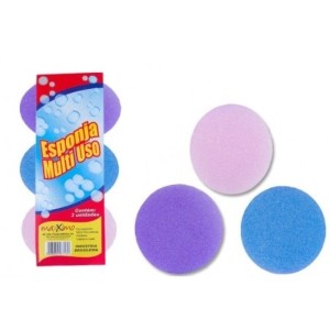 ESPONJA REDONDA C/ 03 PEÇAS