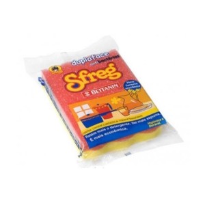 ESPONJA SFREG DUPLA-FACE  C/ 2 PEÇAS