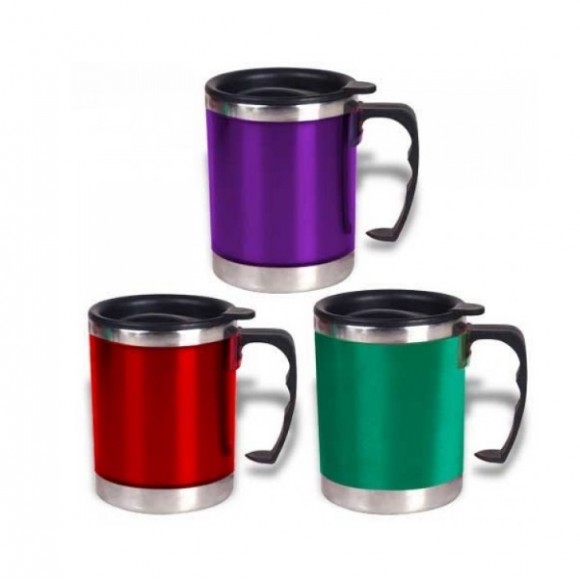 CANECA TÉRMICA INOX PARA VIAGEM 450ML