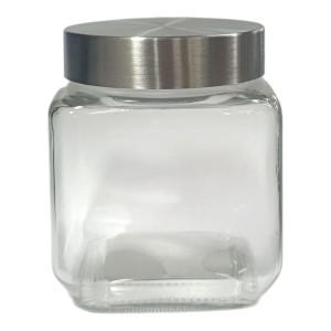 POTE VIDRO QUADD TPA/INOX 500ML LISO