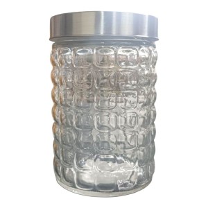 POTE VIDRO REDD TPA/INOX 1,2L QUADRICULADO