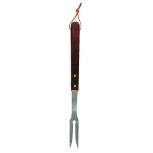 GARFO TRINCHANTE  P/CHURRASCO 38CM CABO MADEIRA