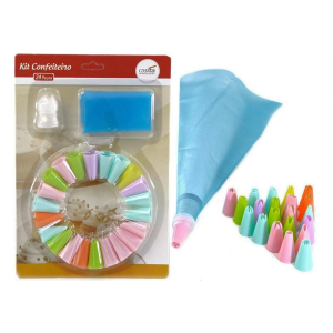 KIT CONFEITEIRO DECORADOR 24 PEÇAS