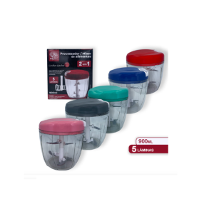 PROCESSADOR DE ALIMENTOS MANUAL GRANDE 900ML