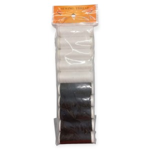 KIT LINHA PARA COSTURA 10PC - BRCA & PRETA