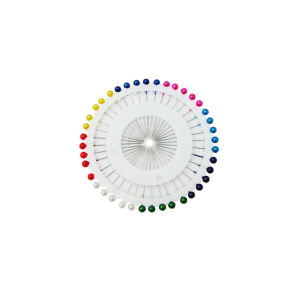 ALFINETES COLOR CARTELA  2 DISCOS (X40)