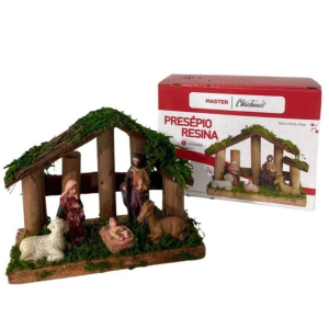 PRESÉPIO NATAL C/ 5 PEÇAS - 12CMx5CMx9CM