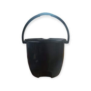 BALDE PLÁSTICO 13L PRETO REFORÇADO MARILIA