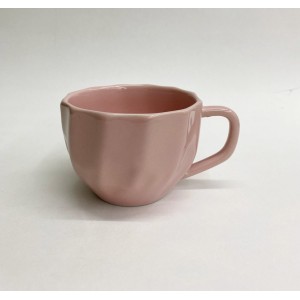 XÍCARA CHÁ CERÂMICA PRISMA 200ML - ROSA