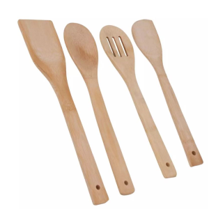 KIT UTENSÍLIOS BAMBU 4 PEÇAS-30CM